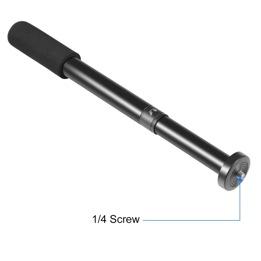 PULUZ 1/4'' Screw Aluminum Alloy Handheld Adjustable Tripod Mount Monopod Extension Central Shaft Rod - 3