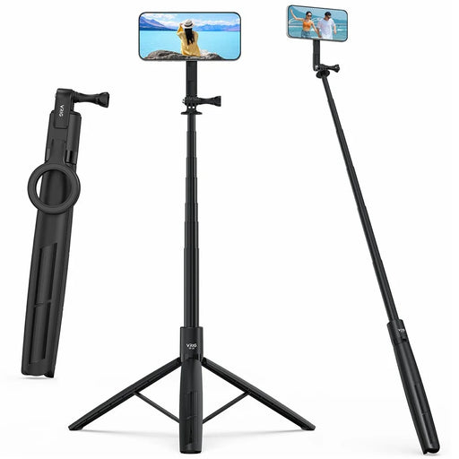 VRIG TP31 For GoPro  /  Smartphone Compatible with MagSafe Selfie Stick 7-section Extendable Tripod - 2