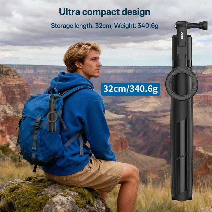 VRIG TP31 For GoPro  /  Smartphone Compatible with MagSafe Selfie Stick 7-section Extendable Tripod - 4