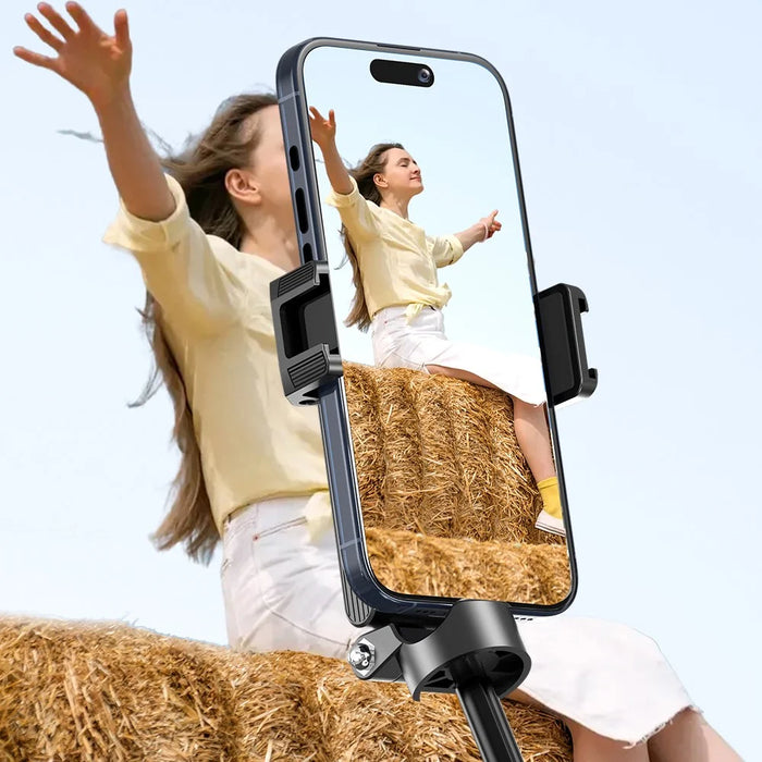 F07 Portable 410mm Selfie Stick Bluetooth-Compatible Remote Mini Tripod Selfie Stick with 6 Section Telescopic Pole - 4