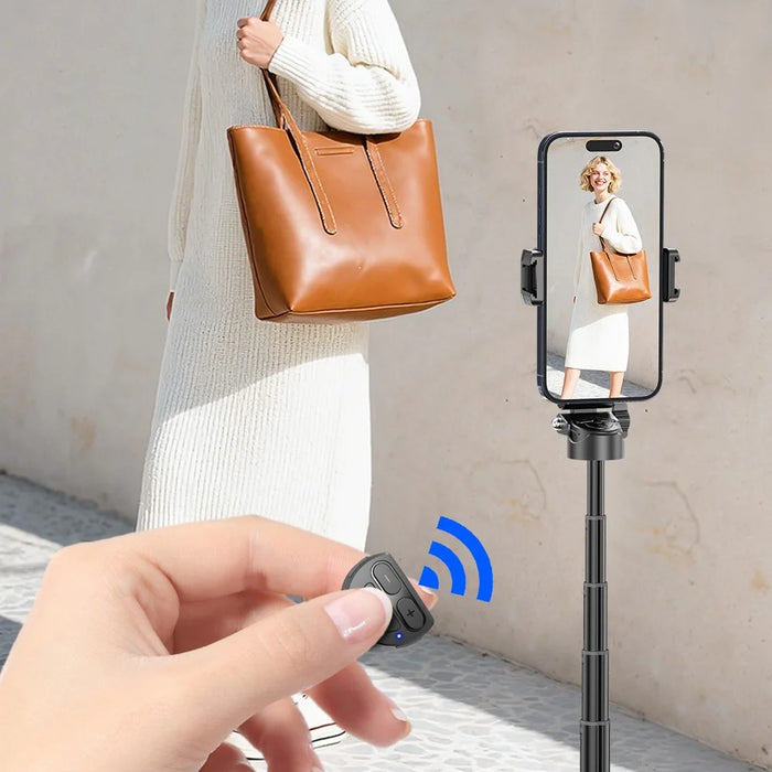 F07 Portable 410mm Selfie Stick Bluetooth-Compatible Remote Mini Tripod Selfie Stick with 6 Section Telescopic Pole - 5
