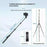 YUNTENG VCT-8068 Camera Tripod Stand with Remote, 1.98m Adjustable Phone Holder for Live Streaming - 7