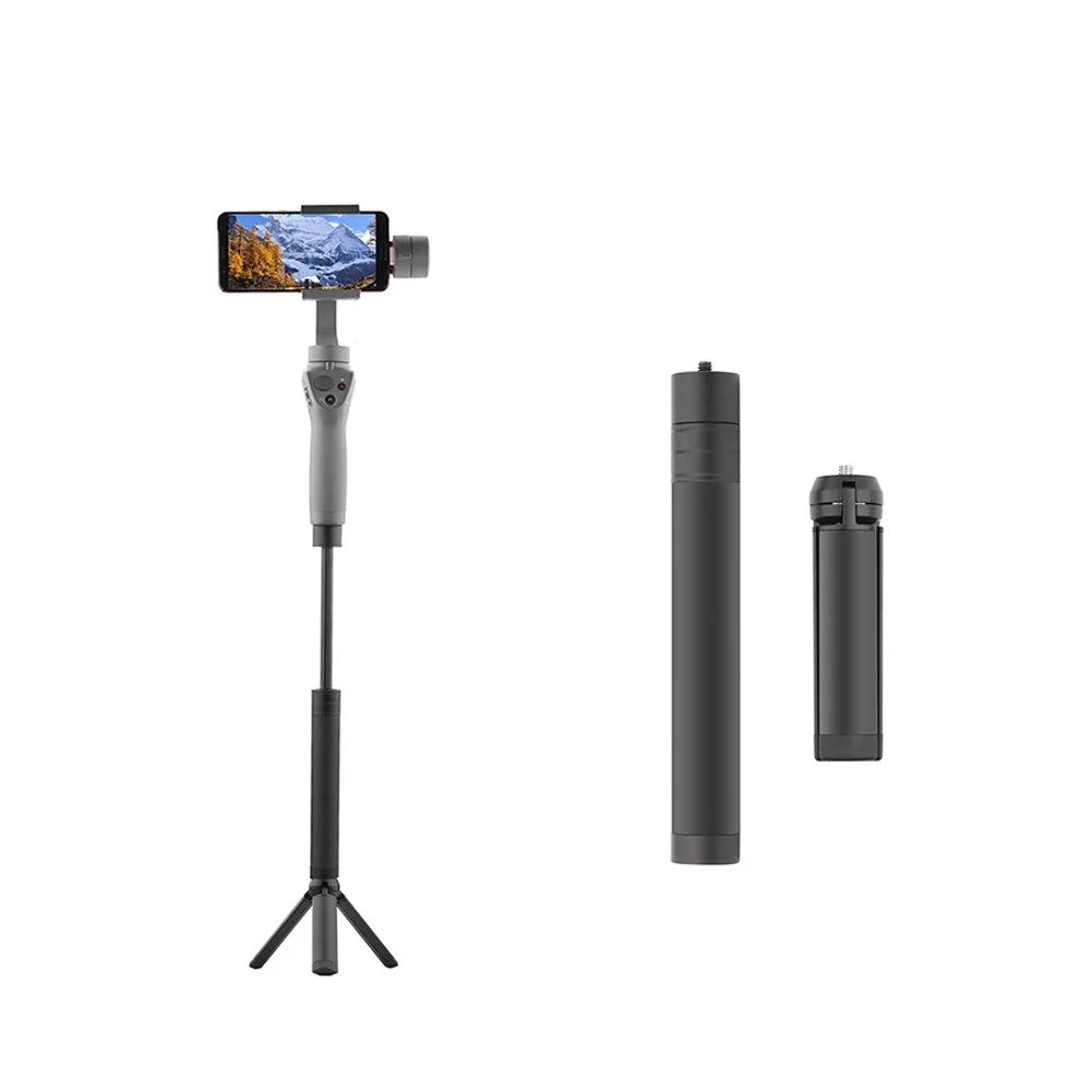 Retractable Rod Selfie Stick Handheld Gimbal Anti-shake Tripod - 7