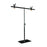 T-Shape Photography Background Stand with 2 Clamps Metal Backdrop Support Stand - 68 X 83cm - 1