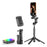 Q37 102cm Extendable AI Gimbal Stabilizer Selfie Stick RGB Beauty Light Tripod for Live Streaming - Black - 1