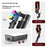 Q37 102cm Extendable AI Gimbal Stabilizer Selfie Stick RGB Beauty Light Tripod for Live Streaming - Black - 6