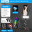 Q34 AI Anti-Shake Selfie Stick Gimbal Stabilizer RGB Beauty Light 71cm Extendable Phone Stand for Live Streaming - Black - 2