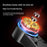 Q34 AI Anti-Shake Selfie Stick Gimbal Stabilizer RGB Beauty Light 71cm Extendable Phone Stand for Live Streaming - Black - 5