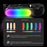 Q34 AI Anti-Shake Selfie Stick Gimbal Stabilizer RGB Beauty Light 71cm Extendable Phone Stand for Live Streaming - Black - 7