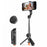 T01 Mini Selfie Stick 69cm Extendable Tripod Bluetooth-compatible Remote Phone Holder Stand for Photography - Black - 1