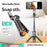 T01 Mini Selfie Stick 69cm Extendable Tripod Bluetooth-compatible Remote Phone Holder Stand for Photography - Black - 3