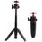 Y039 2 in 1 Telescopic Selfie Stick 360 Degree Rotating Panoramic Gimbal Mini Tripod for Camera Photography - Black - 1