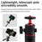 Y039 2 in 1 Telescopic Selfie Stick 360 Degree Rotating Panoramic Gimbal Mini Tripod for Camera Photography - Black - 3
