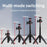 Y039 2 in 1 Telescopic Selfie Stick 360 Degree Rotating Panoramic Gimbal Mini Tripod for Camera Photography - Black - 4