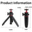 Y039 2 in 1 Telescopic Selfie Stick 360 Degree Rotating Panoramic Gimbal Mini Tripod for Camera Photography - Black - 6
