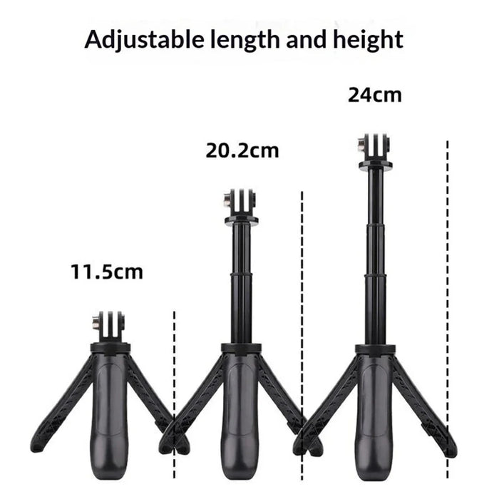 MP-3 2 in 1 Mini Tripod Selfie Stick for DJI / Insta360 / GoPro Camera Extendable Stand - 3