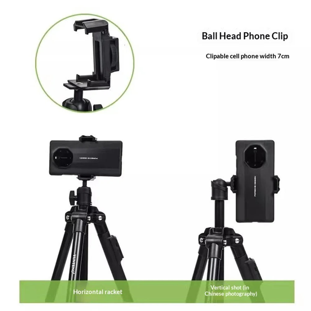 YUNTENG VCT-6109 Tripod Overhead Live Streaming 3-in-1 Kit Horizontal Arm Bluetooth-compatible Remote Control Phone Holder Set for Camera DSLR Mirrorless Smartphone - 5