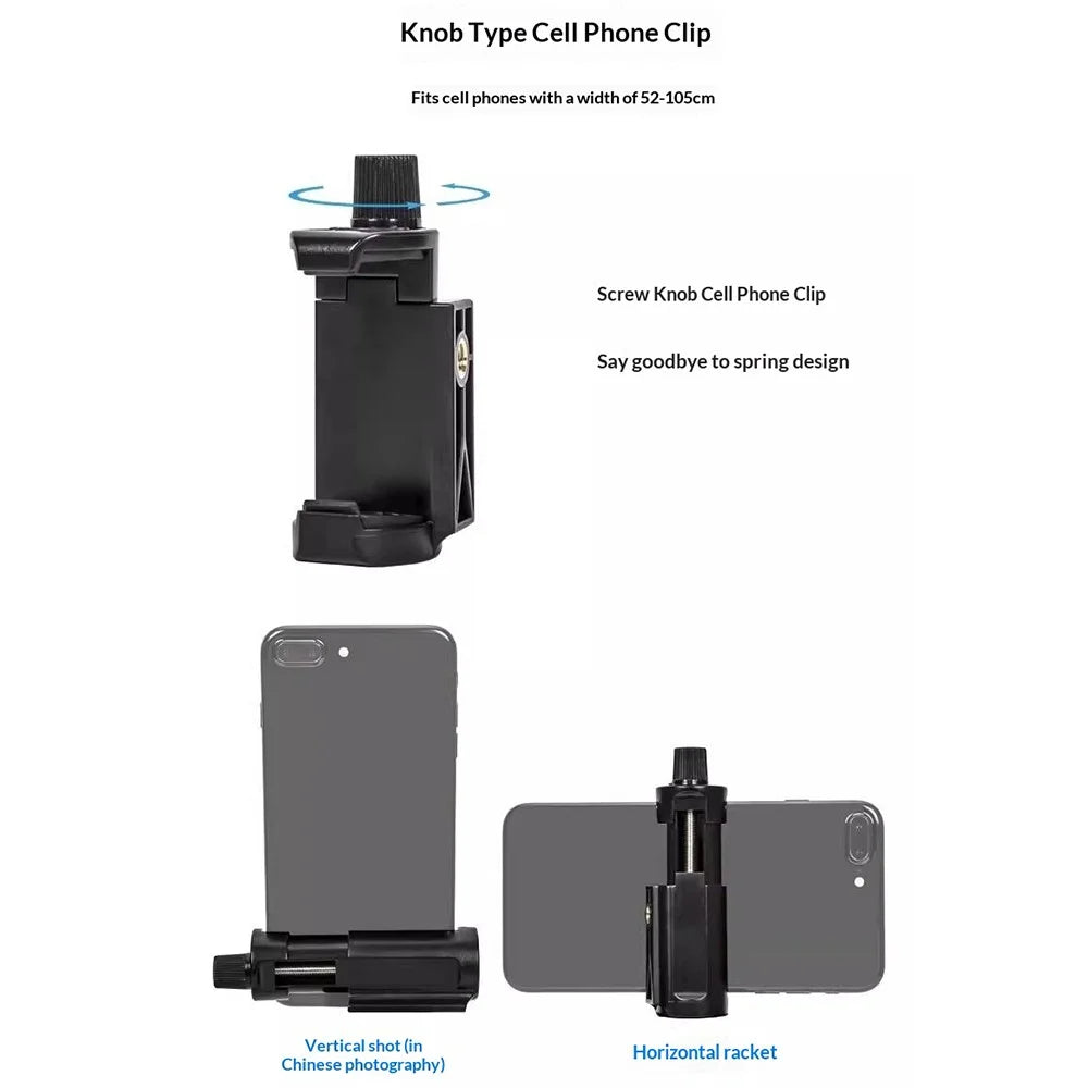 YUNTENG VCT-6109 Tripod Overhead Live Streaming 3-in-1 Kit Horizontal Arm Bluetooth-compatible Remote Control Phone Holder Set for Camera DSLR Mirrorless Smartphone - 7
