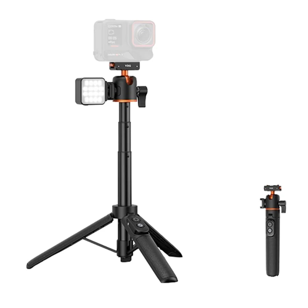 VRIG AC-50 Selfie Stick for Insta360 X5/Ace Pro 2/Ace Pro Magnetic Quick Release Tripod with Bluetooth-compatible Remote (without Fill Light) - A0214-AC-50 - 1