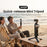 AMAGISN One-Touch Open Mini Tripod Stand with 1/4 Inch Thread Mount for Insta360/DJI/GoPro Camera - Black - 4