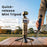 AMAGISN One-Touch Open Mini Tripod Stand with 1/4 Inch Thread Mount for Insta360/DJI/GoPro Camera - Black - 6