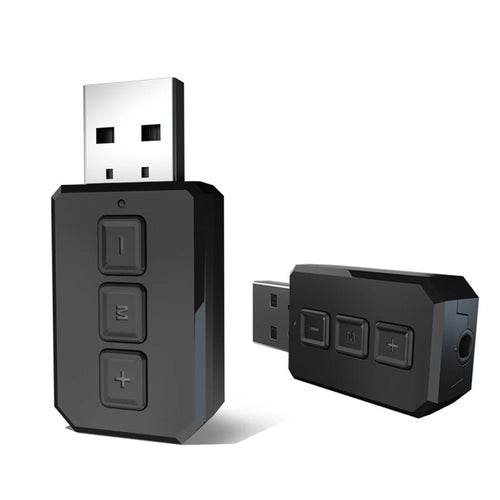 BT102 USB Bluetooth-compatible 5.0 Audio Receiver Transmitter AUX RCA 3.5MM Jack Stereo Wireless Adapter Dongle with Mic for Car TV PC Headphone - 1