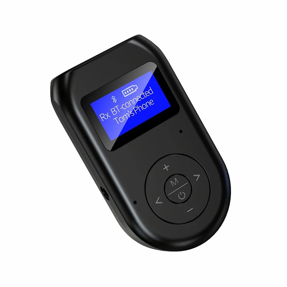 BT11 LCD Display Bluetooth-compatible 5.0 Audio Transmitter Receiver Wireless Adapter for Car PC TV Headphones - 2