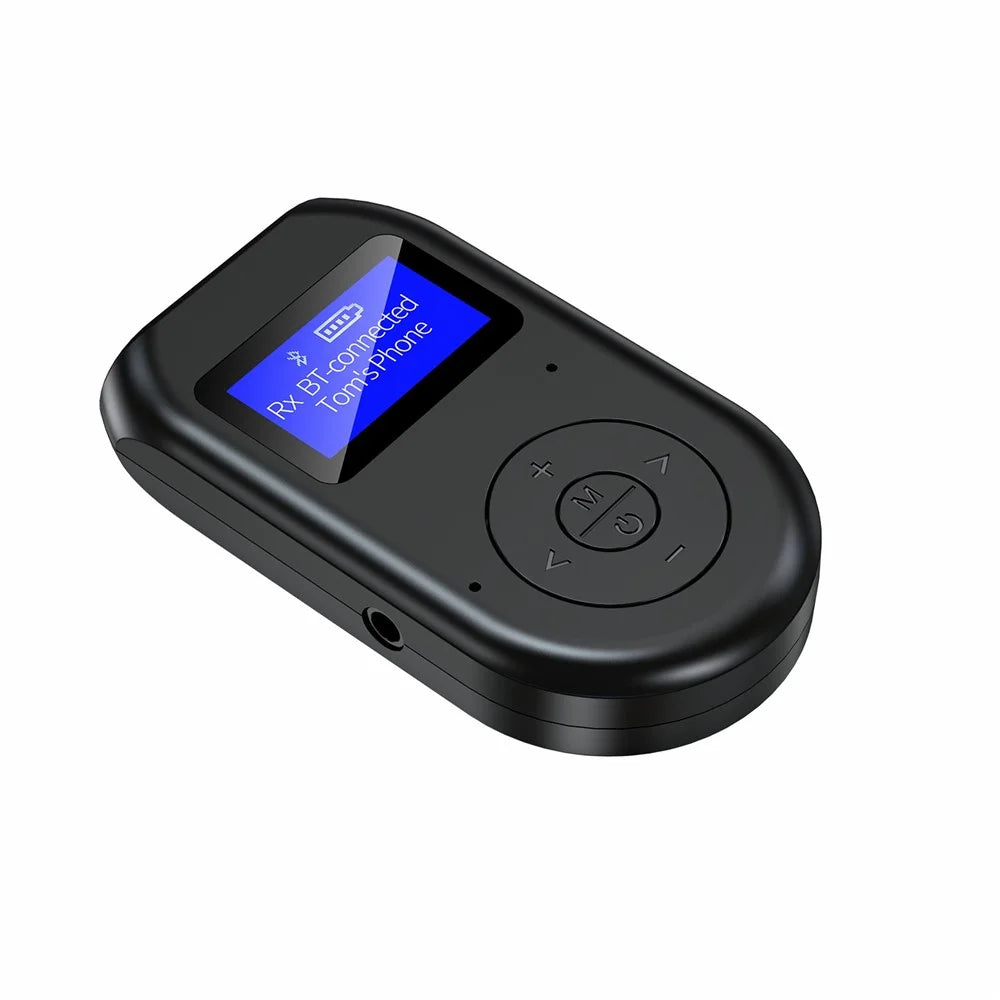 BT11 LCD Display Bluetooth-compatible 5.0 Audio Transmitter Receiver Wireless Adapter for Car PC TV Headphones - 3