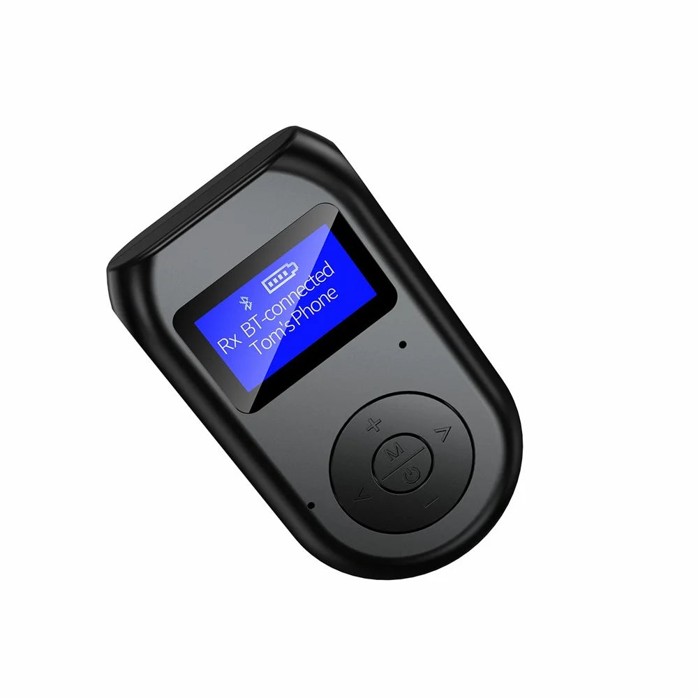 BT11 LCD Display Bluetooth-compatible 5.0 Audio Transmitter Receiver Wireless Adapter for Car PC TV Headphones - 4