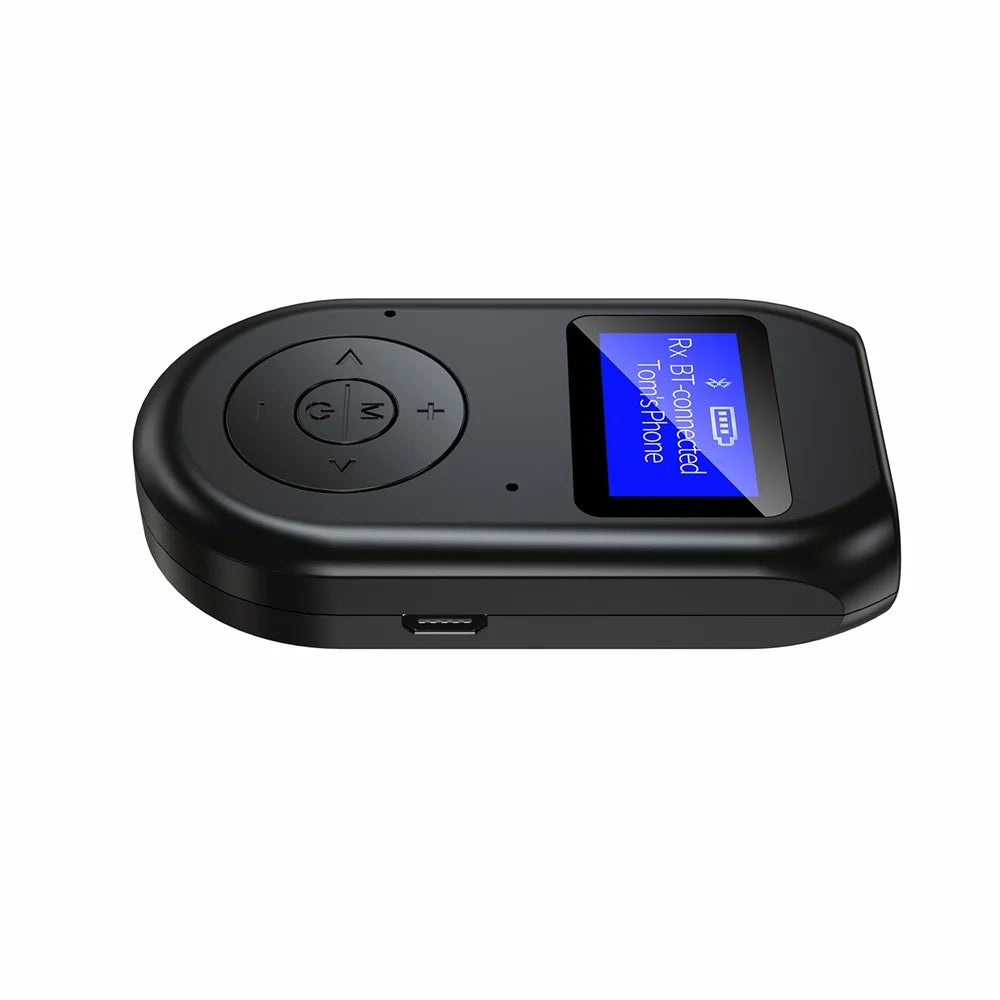 BT11 LCD Display Bluetooth-compatible 5.0 Audio Transmitter Receiver Wireless Adapter for Car PC TV Headphones - 5