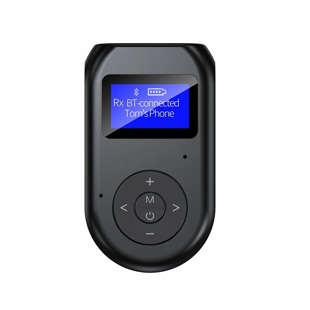 BT11 LCD Display Bluetooth-compatible 5.0 Audio Transmitter Receiver Wireless Adapter for Car PC TV Headphones - 6