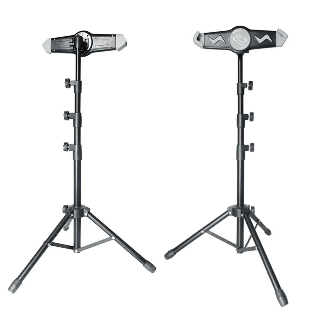 311V23 Retractable Adjustable Tablet Holder Tripod Floor Stand for Live Broadcast Video Shooting - 1