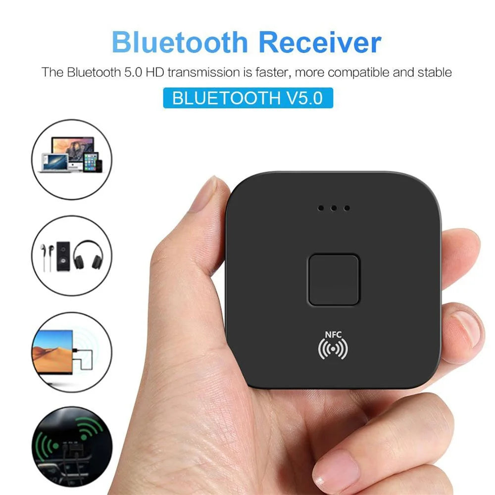 WB11 NFC Wireless Audio Receiver 3.5mm AUX 2RCA HIFI Stereo Audio Bluetooth-compatible 5.0 Adapter - 3