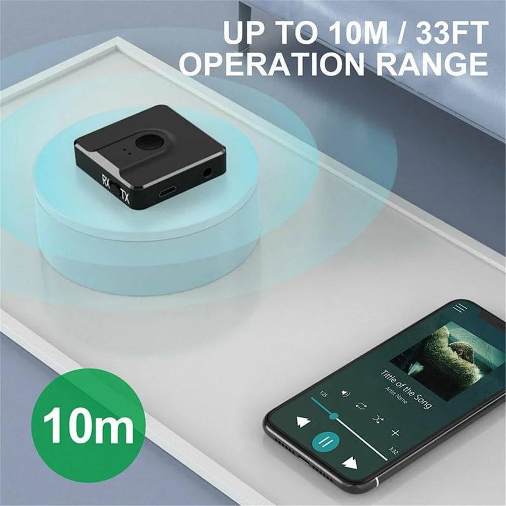 BT102 2 in 1 Bluetooth-compatible 5.0 Transmitter Receiver Wireless Audio Adapter Dongle for PC TV Speaker - 5