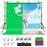 PULUZ PKT5205 Photo Studio 2x2.9m Photography Background Support Stand Backdrop Crossbar Bracket Kit with Red/Blue/Green Backdrops - 1