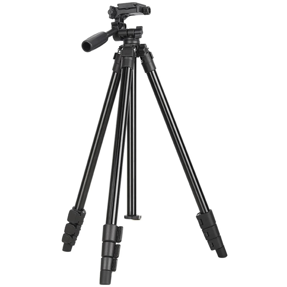 Q162 4-Section Telescopic Tripod Stand with 360 Degrees Swivel Pan Head for DSLR SLR Camera Phone - 1