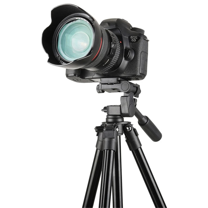 Q162 4-Section Telescopic Tripod Stand with 360 Degrees Swivel Pan Head for DSLR SLR Camera Phone - 2