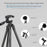 Q162 4-Section Telescopic Tripod Stand with 360 Degrees Swivel Pan Head for DSLR SLR Camera Phone - 4