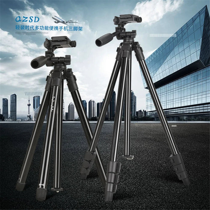 Q162 4-Section Telescopic Tripod Stand with 360 Degrees Swivel Pan Head for DSLR SLR Camera Phone - 7