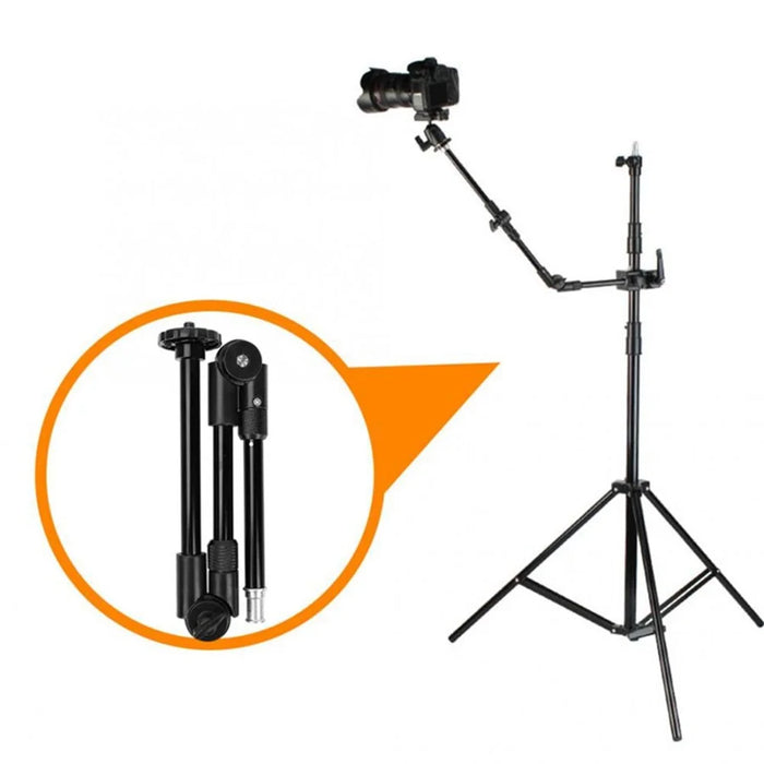 Adjustable Photography 3-Section Magic Arm Camera Holder Bracket with 1/4" 3/8" Screw Thread - 6