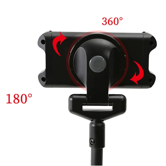YX-LP018 Universal Mobile Phone Tablet Holder Floor Stand Metal 360° Rotating Retractable Tripod Bracket - 3