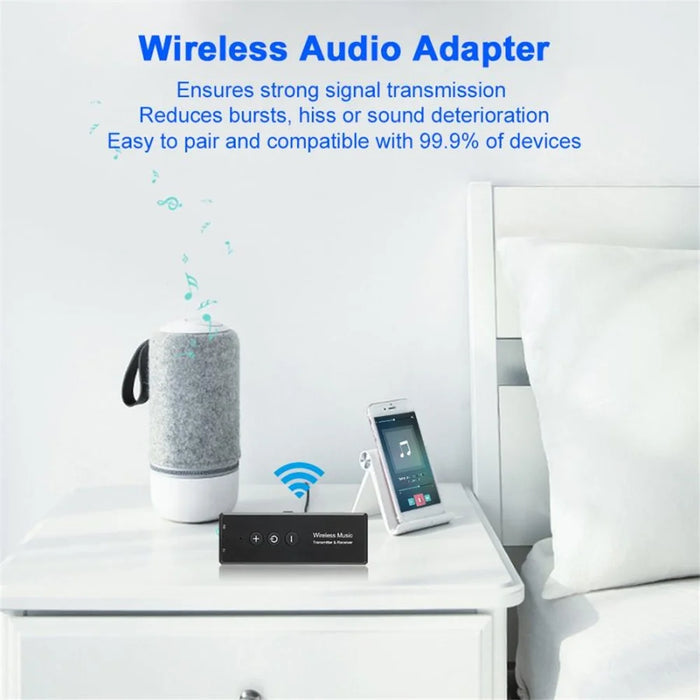 ZF-360A 3 in 1 Bluetooth-compatible 5.0 Receiver Transmitter Rechargeable Wireless AUX Audio Adapter - 3