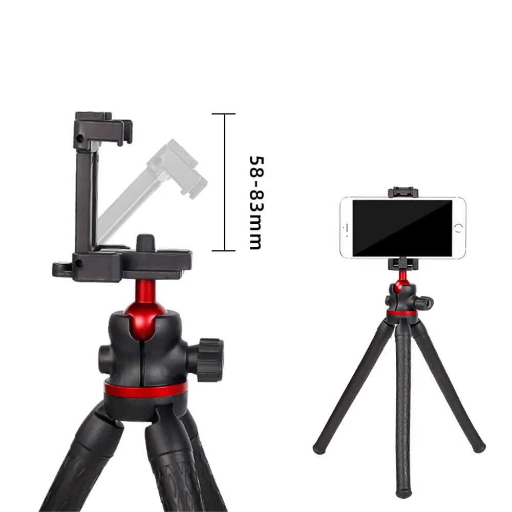 XILETU XBT-2 Flexible Octopus Legs Desktop Tripod with Folded Phone Holder - 3