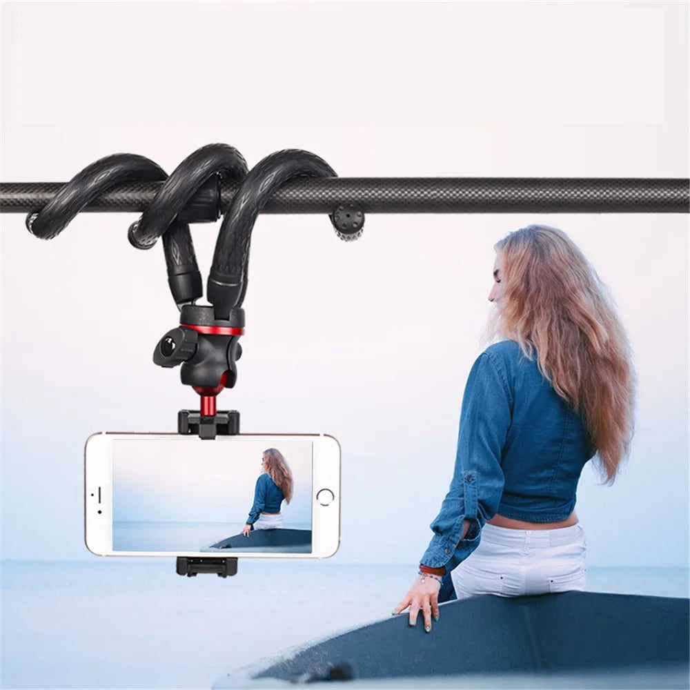XILETU XBT-2 Flexible Octopus Legs Desktop Tripod with Folded Phone Holder - 4