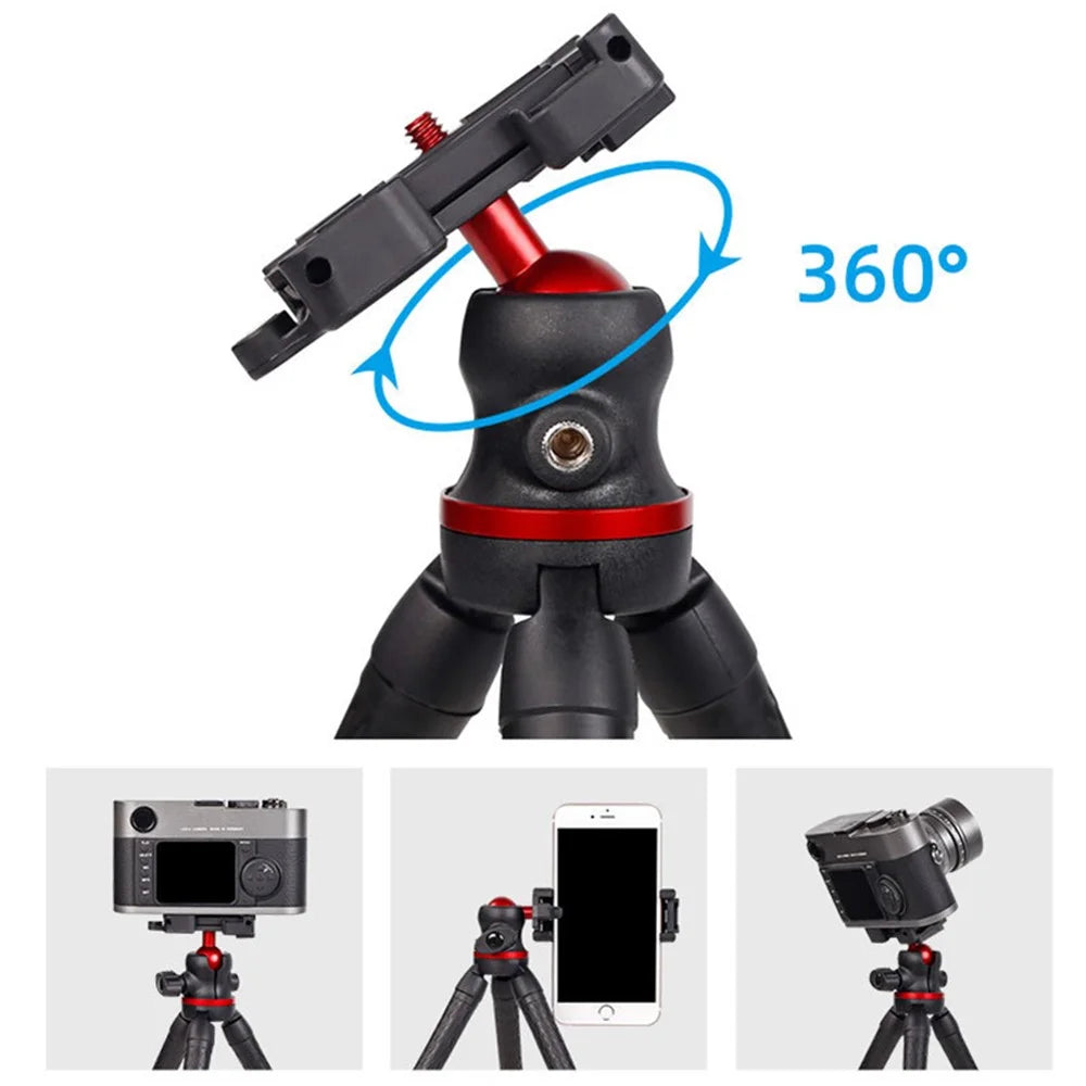 XILETU XBT-2 Flexible Octopus Legs Desktop Tripod with Folded Phone Holder - 5