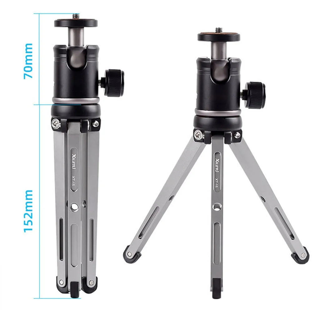 XILETU MT26+XT15 High Bearing Mini Tabletop Tripod with Ball Head for DSLR Camera Mirrorless Camera Smartphone - 5