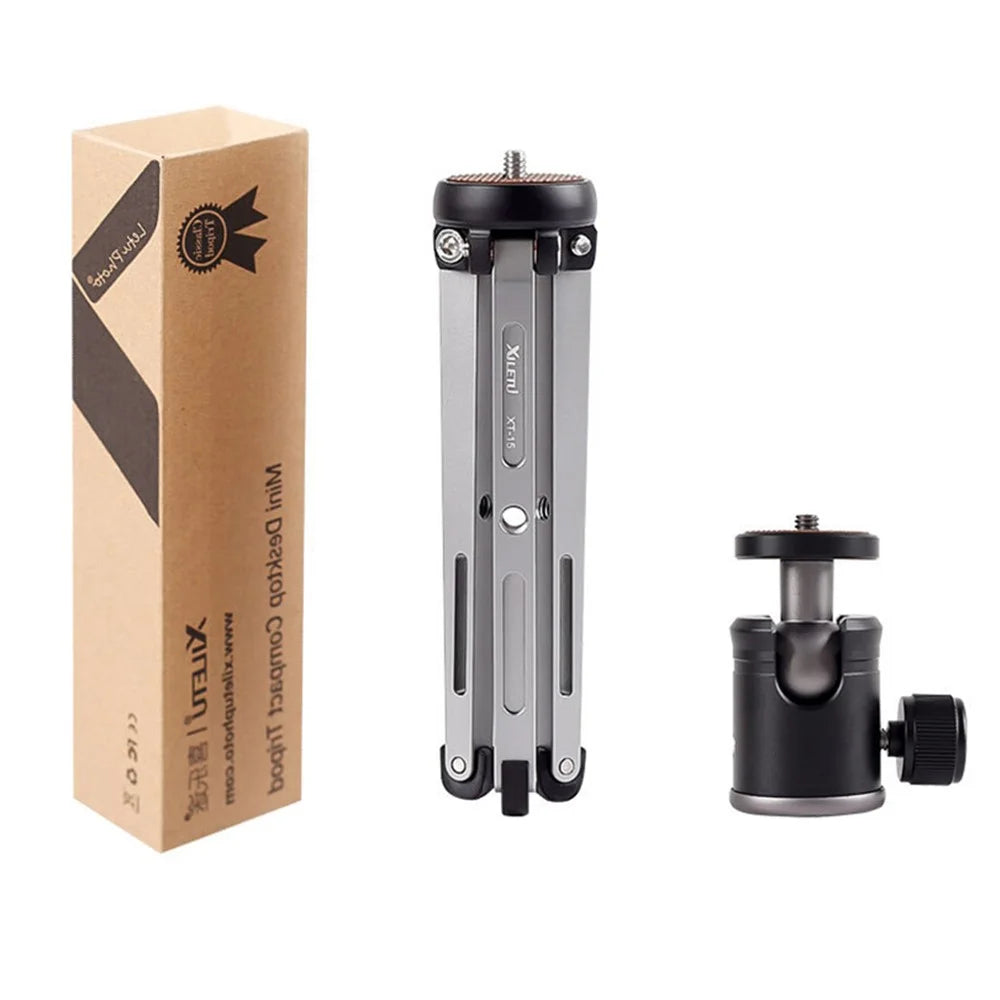 XILETU MT26+XT15 High Bearing Mini Tabletop Tripod with Ball Head for DSLR Camera Mirrorless Camera Smartphone - 7