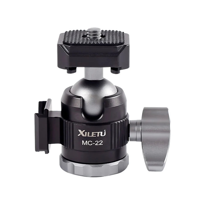 XILETU MC22+XT18 Mini Tripod with Double Cold Shoe for Phone Camera Speedlite - 4