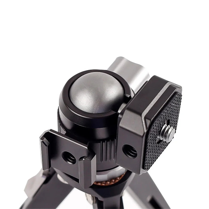 XILETU MC22+XT18 Mini Tripod with Double Cold Shoe for Phone Camera Speedlite - 6