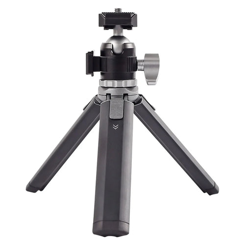 XILETU MC22+XTD20 Mini Tripod + 360 Degree Rotating Ball Head with Dual Hot Shoe Mount for DSLR Camera Microphone Fill Light - 1
